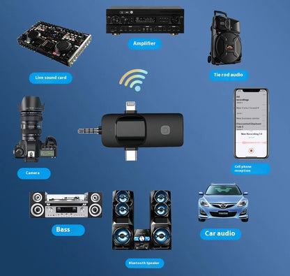 Triple Mode Wireless Clip Mic