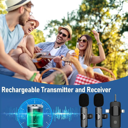 Triple Mode Wireless Clip Mic
