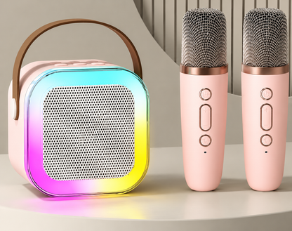 Mini Karaoke Speaker with Wireless Mics