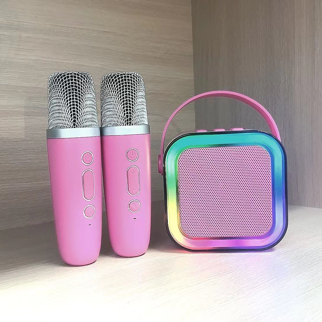 Mini Karaoke Speaker with Wireless Mics