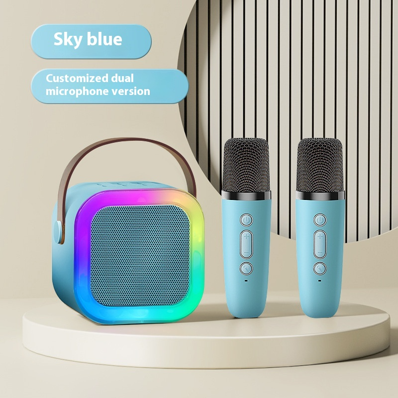 Mini Karaoke Speaker with Wireless Mics