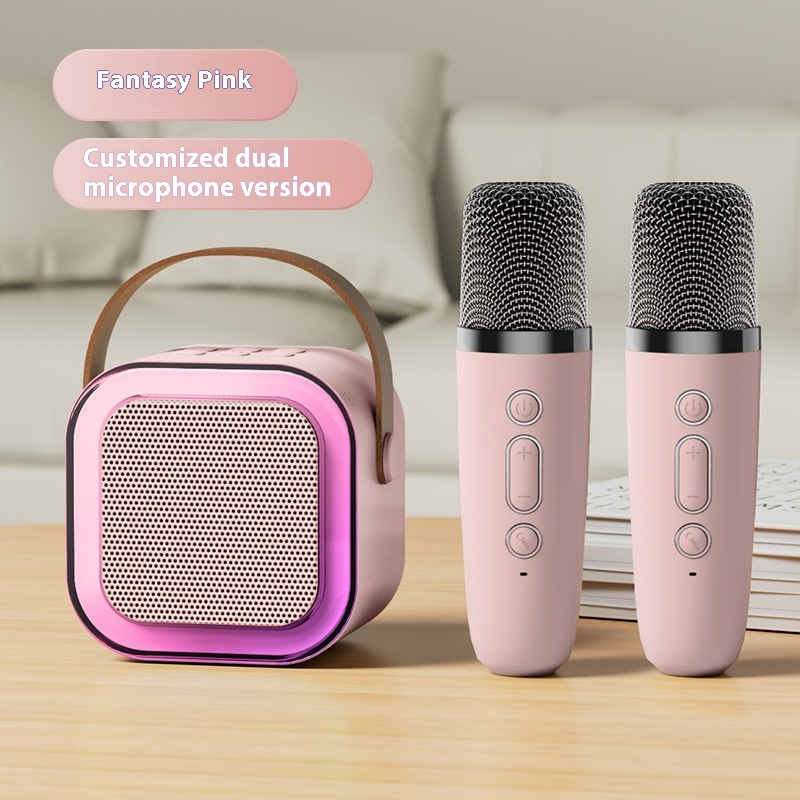 Mini Karaoke Speaker with Wireless Mics