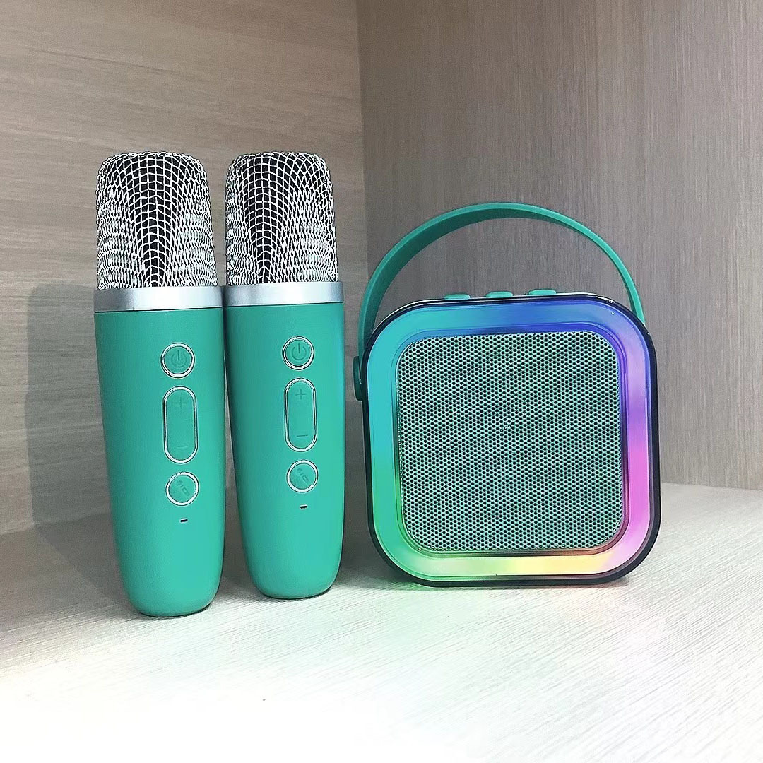 Mini Karaoke Speaker with Wireless Mics