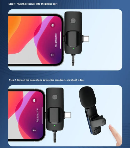 Triple Mode Wireless Clip Mic