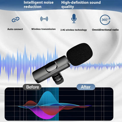 Triple Mode Wireless Clip Mic