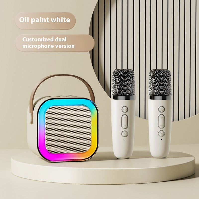 Mini Karaoke Speaker with Wireless Mics